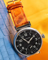Bespoke Watch Strap in Orange Himalayan Crocodile