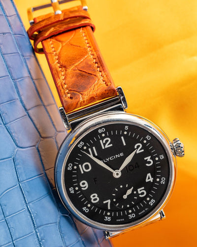 Bespoke Watch Strap in Orange Himalayan Crocodile
