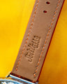 Bespoke Watch Strap in Orange Himalayan Crocodile