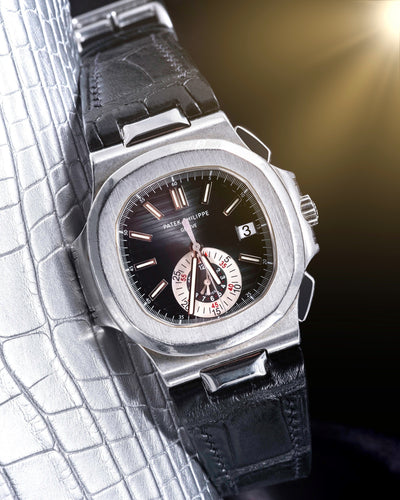 Bespoke Watch Strap in Jet Black Crocodile