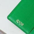 Bespoke Long Wallet in Apple Green Chèvre