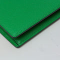 Bespoke Long Wallet in Apple Green Chèvre