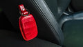 Bespoke Key Fob Cover in Ferrari Red Crocodile