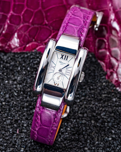 Bespoke Watch Strap in Purple Crocodile