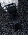 Bespoke Watch Strap in Black Crocodile