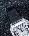 Bespoke Watch Strap in Black Crocodile