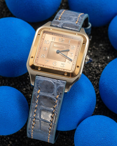 Bespoke Watch Strap in Baby Blue Himalayan Crocodile