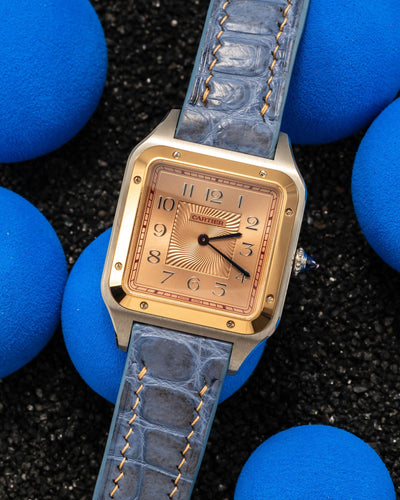 Bespoke Watch Strap in Baby Blue Himalayan Crocodile