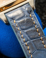 Bespoke Watch Strap in Baby Blue Himalayan Crocodile