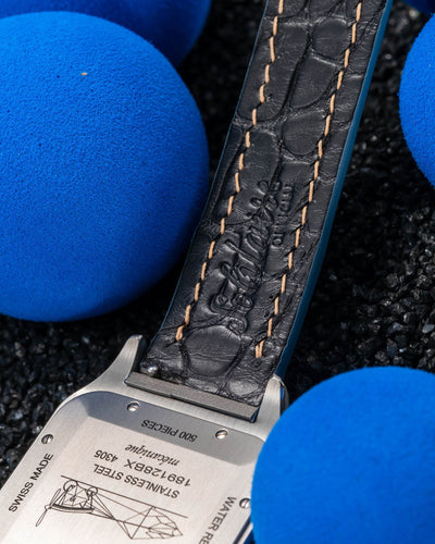 Bespoke Watch Strap in Baby Blue Himalayan Crocodile