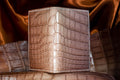 Bespoke Card Holder In Ombre Brown Crocodile