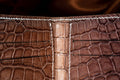 Bespoke Card Holder In Ombre Brown Crocodile