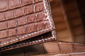 Bespoke Card Holder In Ombre Brown Crocodile