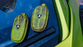 Bespoke Key Fob Covers in Apple Green Himalayan Crocodile
