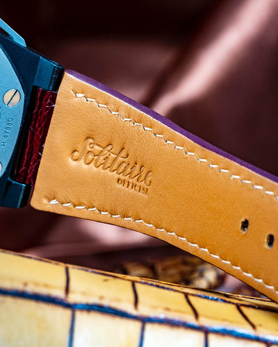 Bespoke Watch Strap in Reddish Brown Crocodile