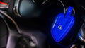 Bespoke Key Fob Cover in Electric Blue Crocodile