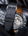 Bespoke Watch Strap in Black Chèvre