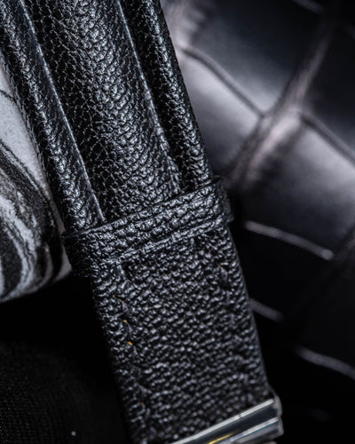 Bespoke Watch Strap in Black Chevre