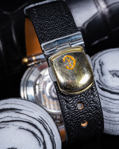Bespoke Watch Strap in Black Chevre