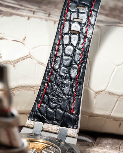 Bespoke Watch Strap in Natural Himalayan Crocodile