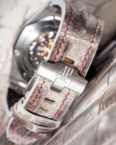 Bespoke Watch Strap in Natural Himalayan Crocodile