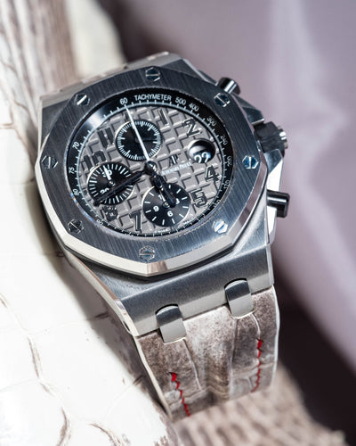 Bespoke Watch Strap in Natural Himalayan Crocodile