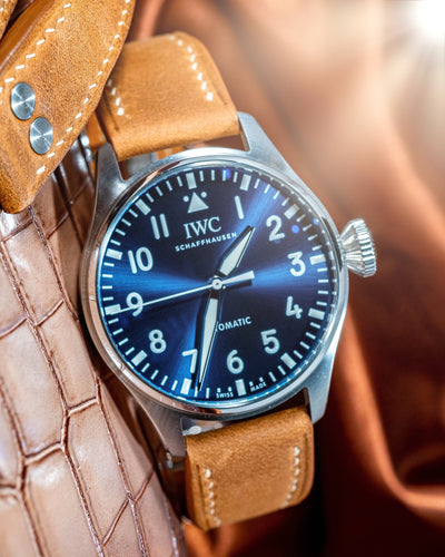 Bespoke Watch Strap in Brown Suede Calf