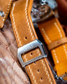 Bespoke Watch Strap in Brown Suede Calf