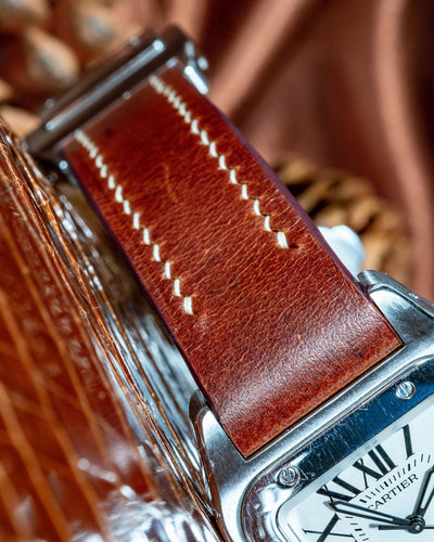 Bespoke Watch Strap in Golden Barenia
