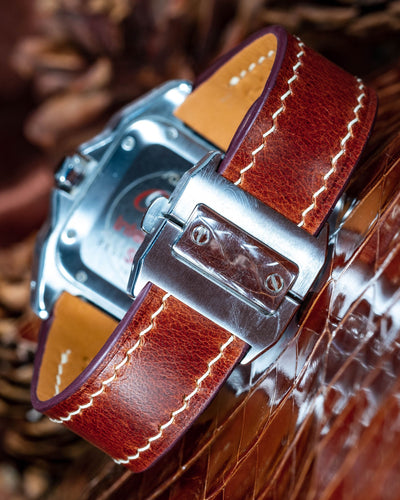 Bespoke Watch Strap in Golden Barenia