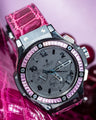 Bespoke Watch Strap in Purple Himalayan Crocodile
