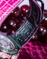 Bespoke Watch Strap in Purple Himalayan Crocodile