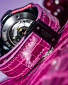 Bespoke Watch Strap in Purple Himalayan Crocodile