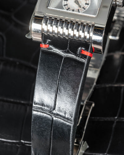 Bespoke Watch Strap in Jet Black Crocodile