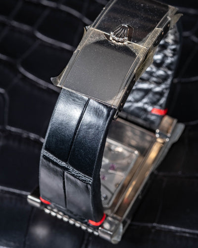 Bespoke Watch Strap in Jet Black Crocodile