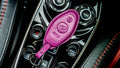 Bespoke Key Fob Cover in Purple Nappa