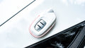 Bespoke Key Fob Cover in White Crocodile