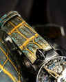 Bespoke Watch Strap in Gold Turquoise Crocodile