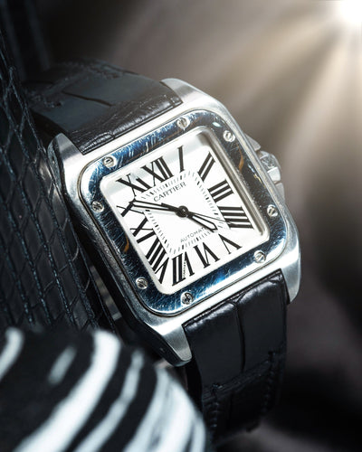 Bespoke Watch Strap in Jet Black Crocodile