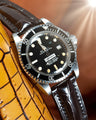 Bespoke Watch Strap in Dark Brown Crocodile