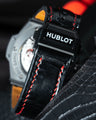 Bespoke Watch Strap in Jet Black Crocodile