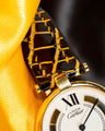 Bespoke Watch Strap in Black Gold Alligator