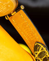 Bespoke Watch Strap in Black Gold Alligator