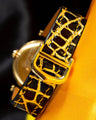 Bespoke Watch Strap in Black Gold Alligator
