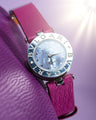 Bespoke Watch Strap in Purple Chevre