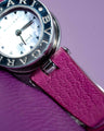 Bespoke Watch Strap in Purple Chevre