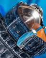 Bespoke Watch Strap in Denim Crocodile