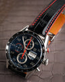 Bespoke Watch Strap in Black Crocodile