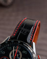Bespoke Watch Strap in Black Crocodile