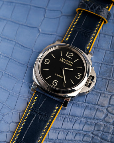 Bespoke Watch Strap in Navy Blue Crocodile